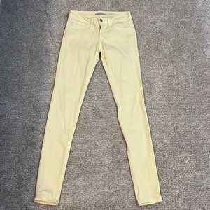 Light yellow skinny jeans